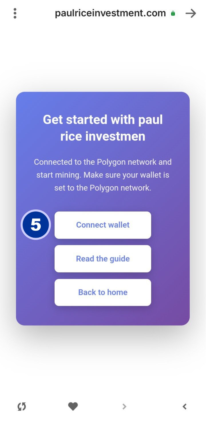 Step 5: Connect Wallet